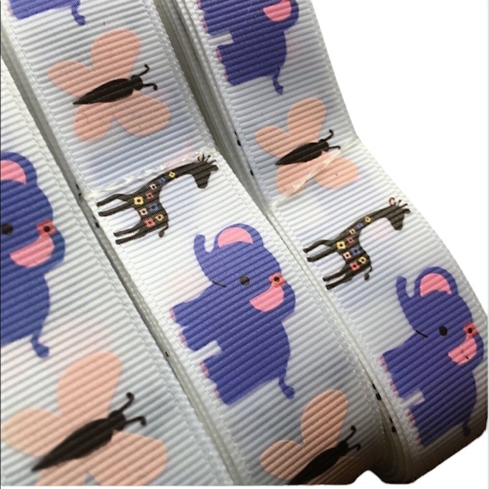 Grosgrain Ribbon 7/8” 5 yards 5/$20 giraffe safari